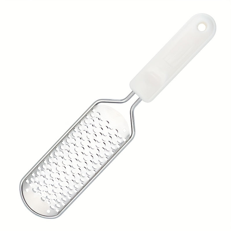 Stainless Steel Metal Foot Scrubber for Pedicure and Exfoliation, Professional Rasp for Foot Care
