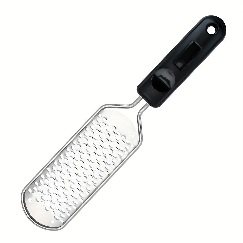 Stainless Steel Metal Foot Scrubber for Pedicure and Exfoliation, Professional Rasp for Foot Care