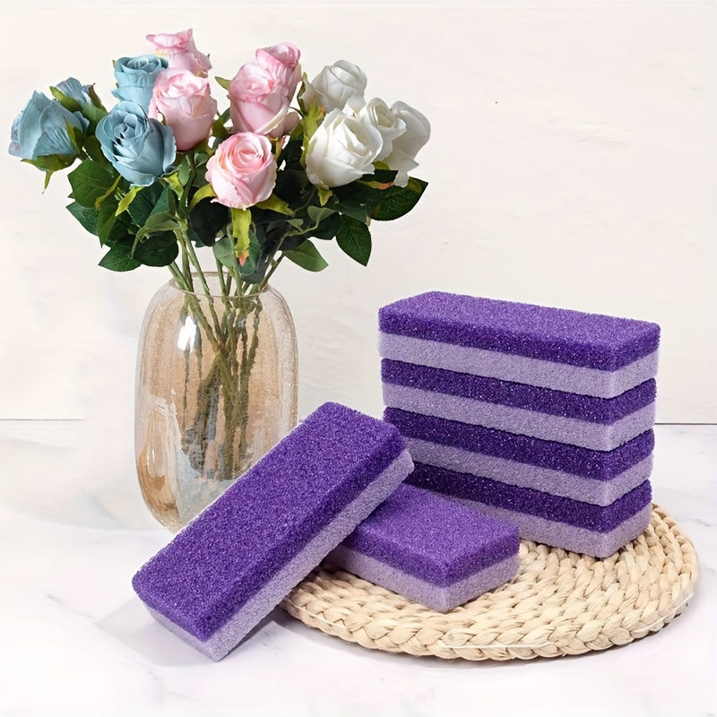 4pcs Reusable Foot Scrub Sponge- Reusable Exfoliating Brush- Beauty Salon Quality Spa Foot Brush Set- Softens and Revitalizes Tired Feet- Perfect Hand Care Tool for Enjoying Luxury at Home