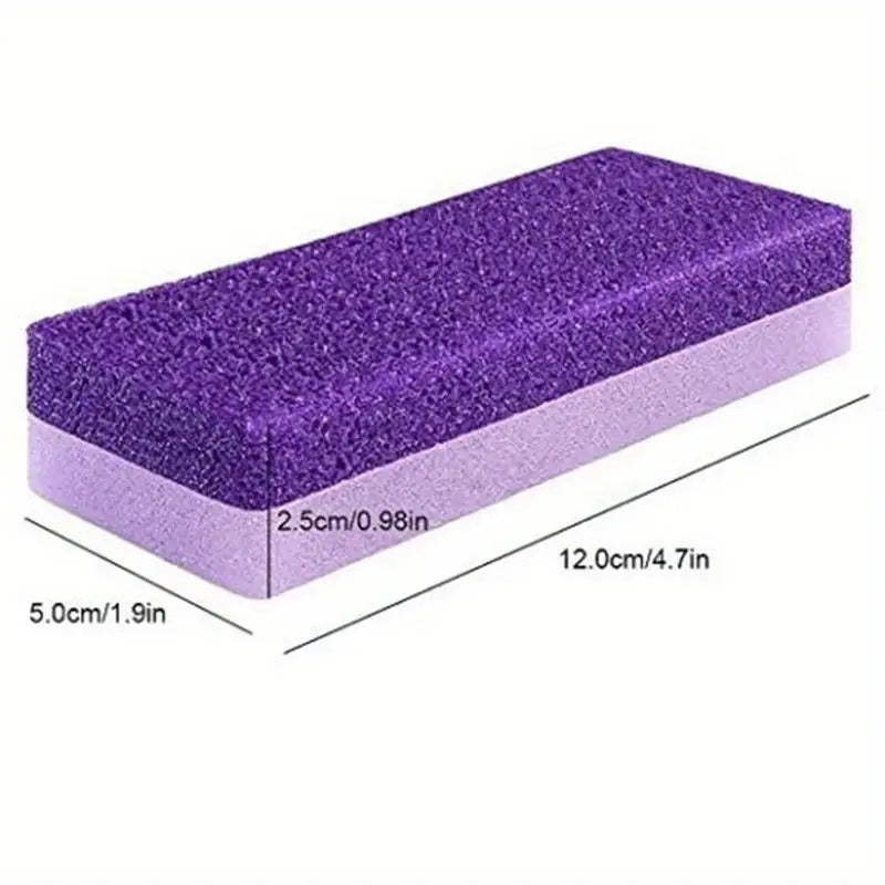 4pcs Reusable Foot Scrub Sponge- Reusable Exfoliating Brush- Beauty Salon Quality Spa Foot Brush Set- Softens and Revitalizes Tired Feet- Perfect Hand Care Tool for Enjoying Luxury at Home